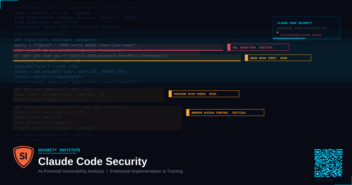Claude Code Security — AI-powered code analysis with vulnerability annotations