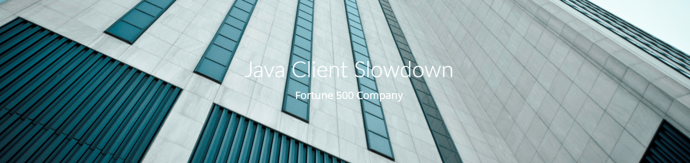 Java client slowdown detailed packet analysis